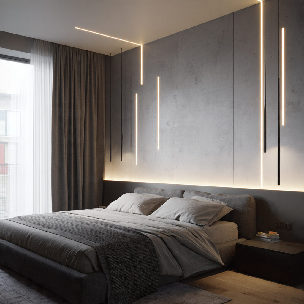 LED bedroom lamps ideas
