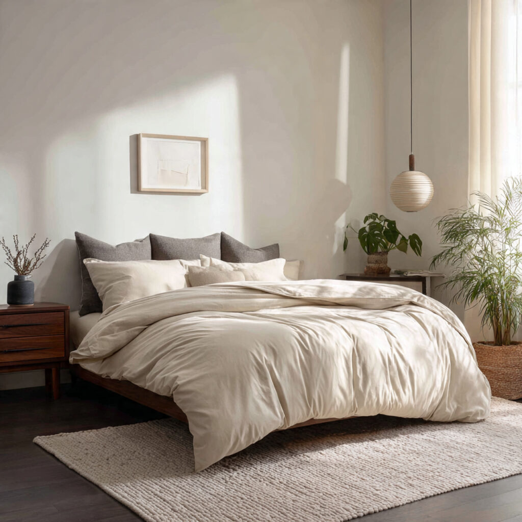 Modern minimalist comforter set ideas