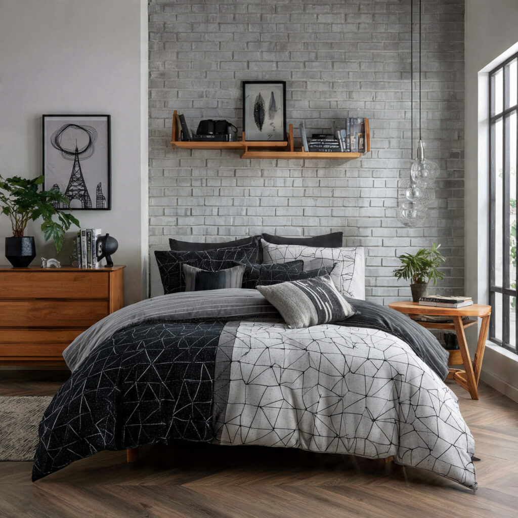 Contemporary monochrome bedroom ideas