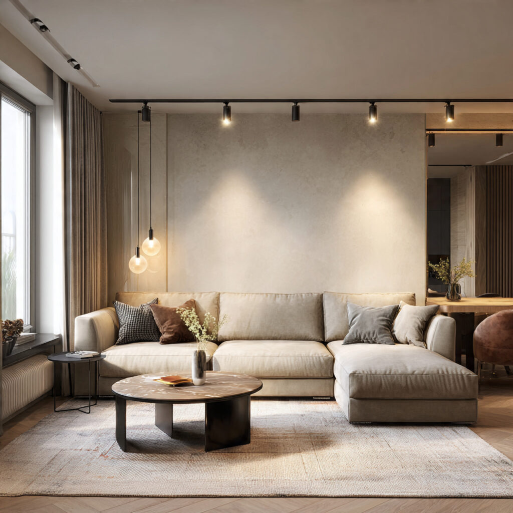 30 Small Apartment Living Room Ideas 2026 to Transform Small Spaces 15 Modern Neutral Apartment Living Room Ideas