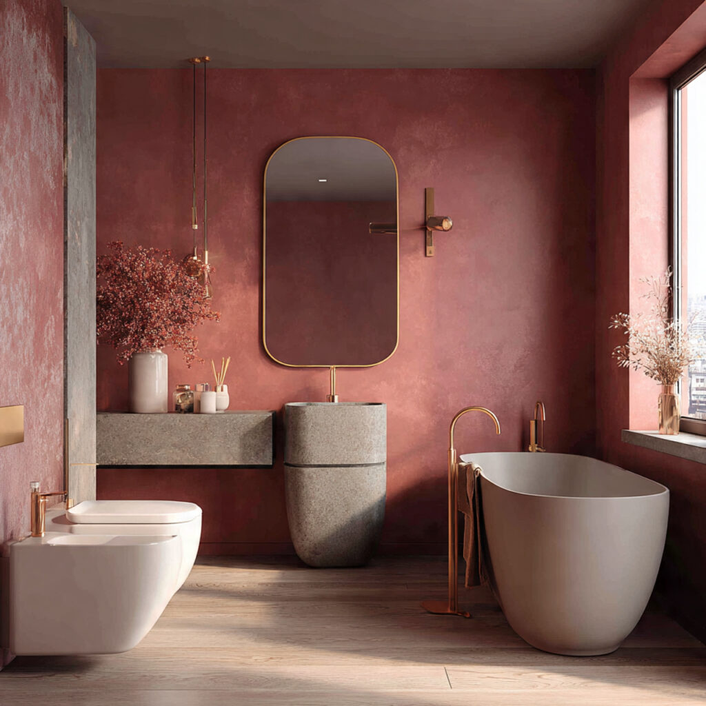 Modern valentines bathroom ideas
