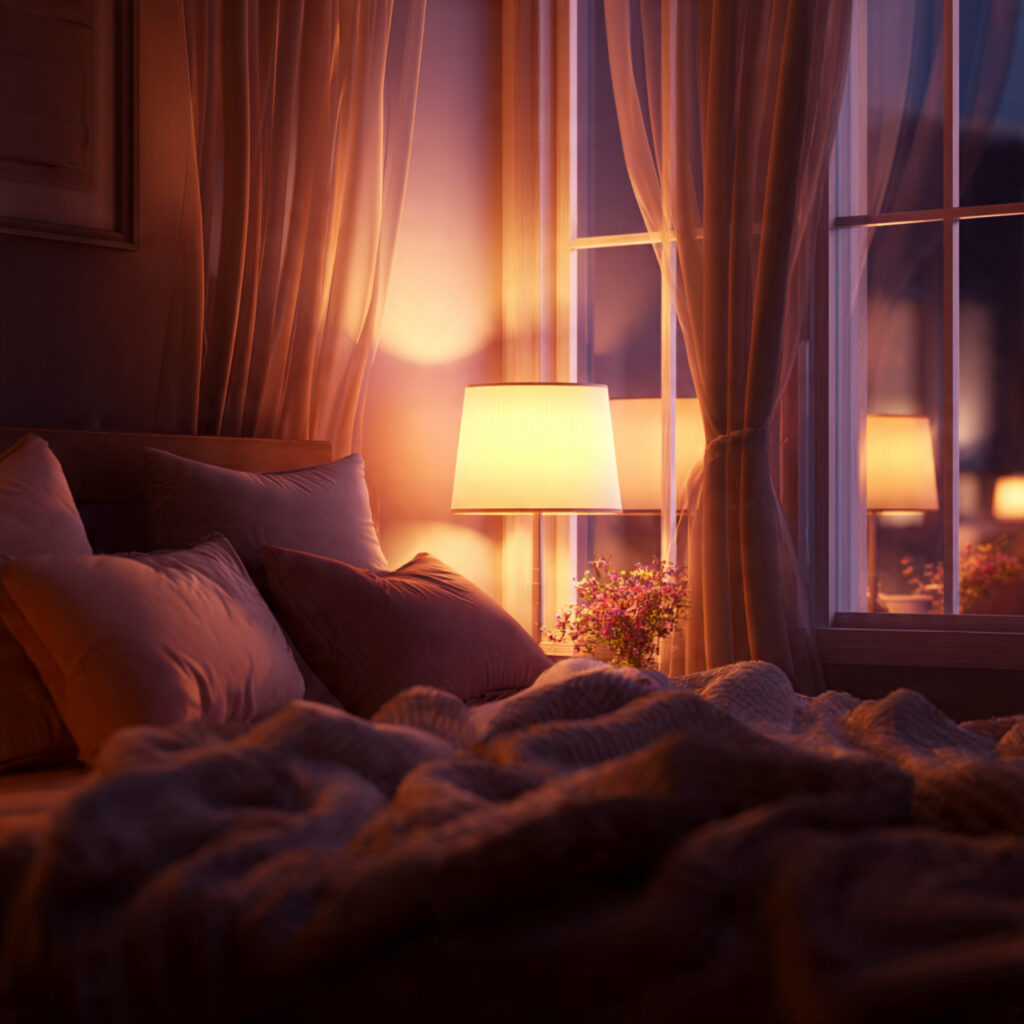 Relaxing bedroom night lamp ideas