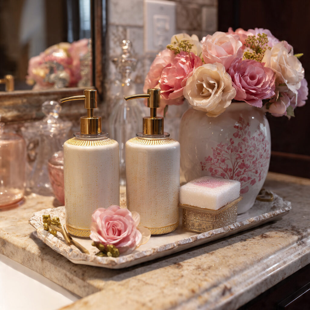 Romantic sink area decor ideas