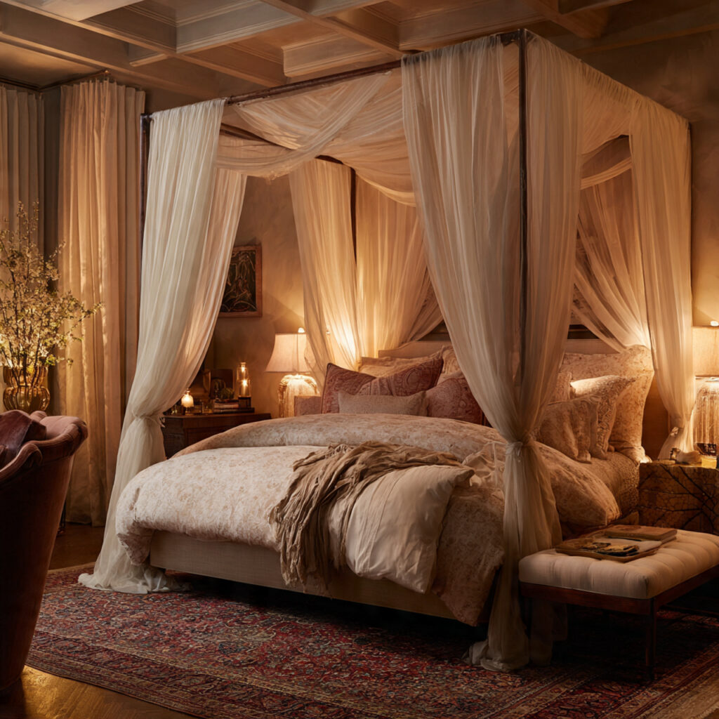 Romantic canopy bed ideas