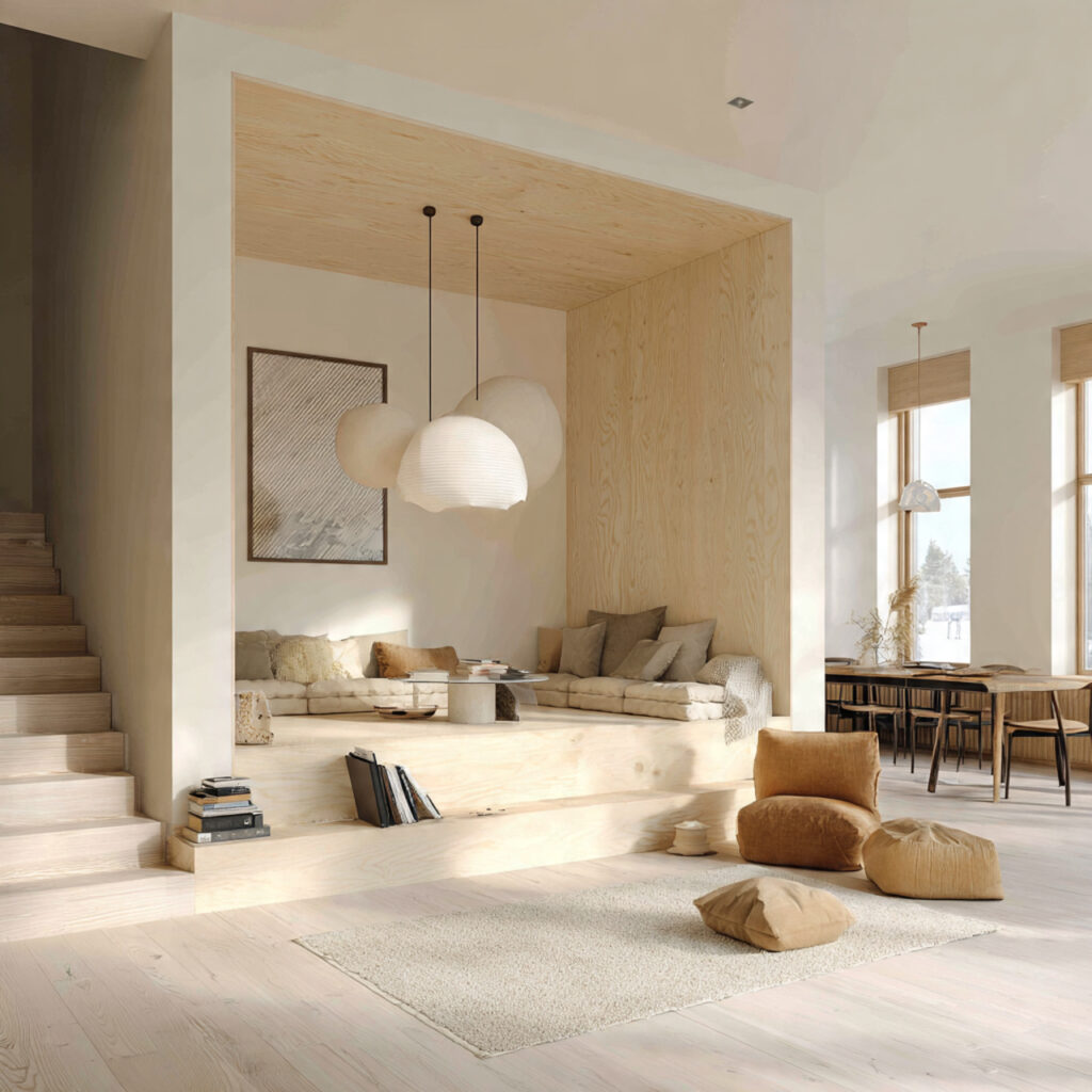 Scandinavian Sunken Living Room Ideas