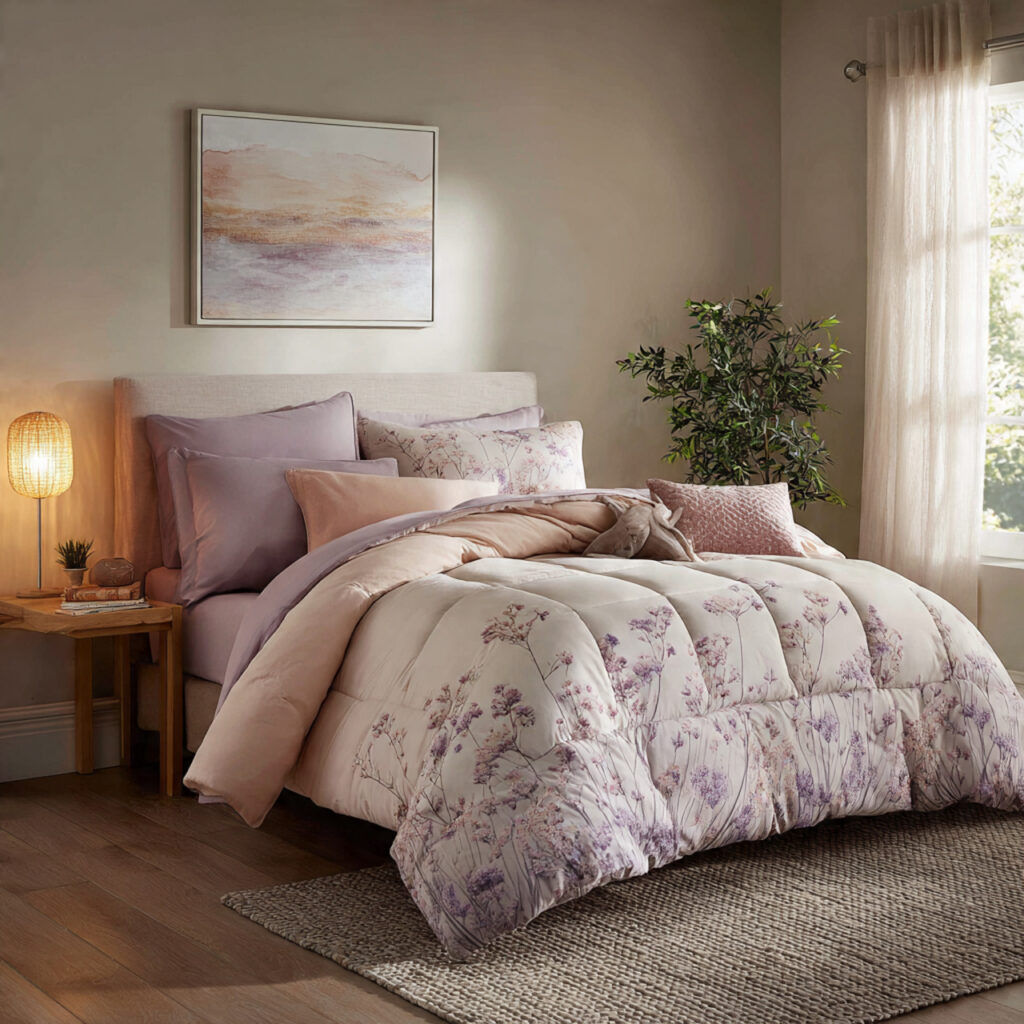 Soft pastel queen comforter ideas