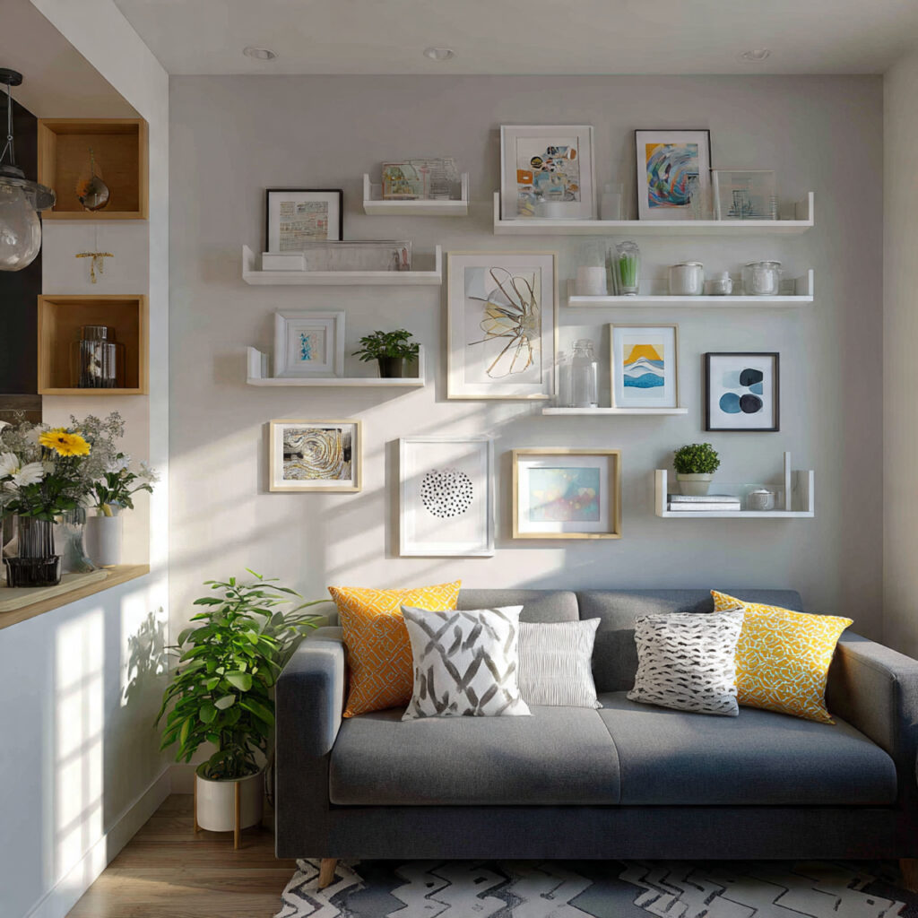 30 Small Apartment Living Room Ideas 2026 to Transform Small Spaces 16 Creative Wall Decor Living Room Ideas