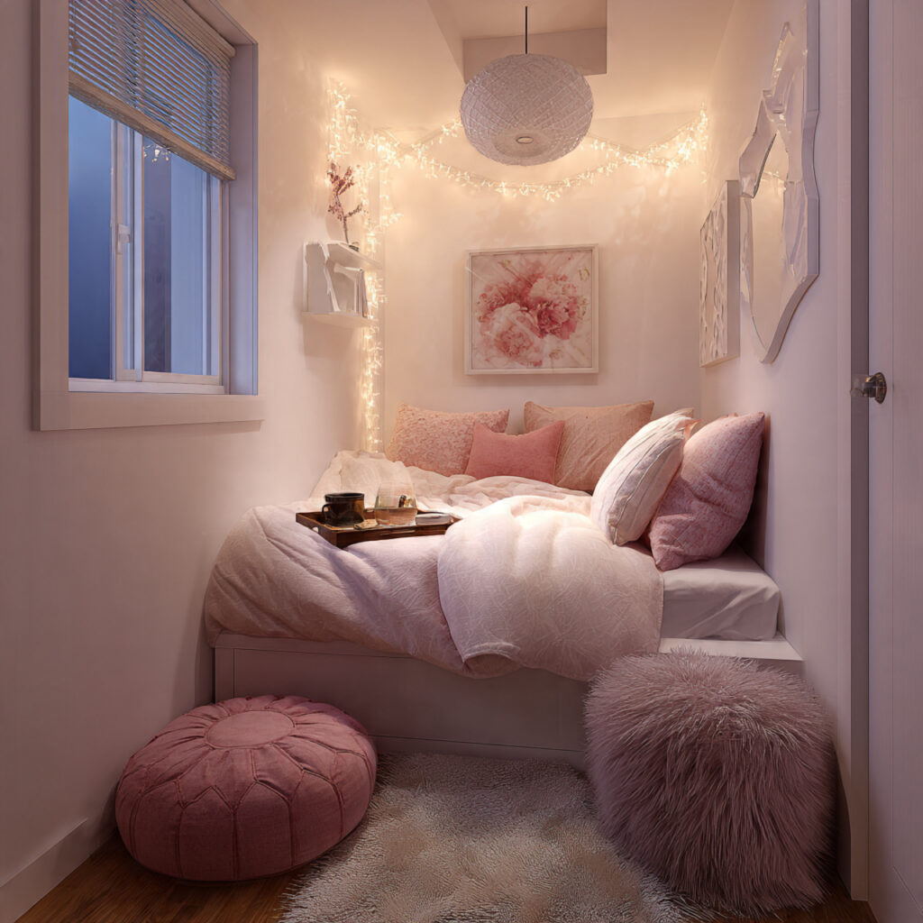 Small bedroom valentines decor ideas