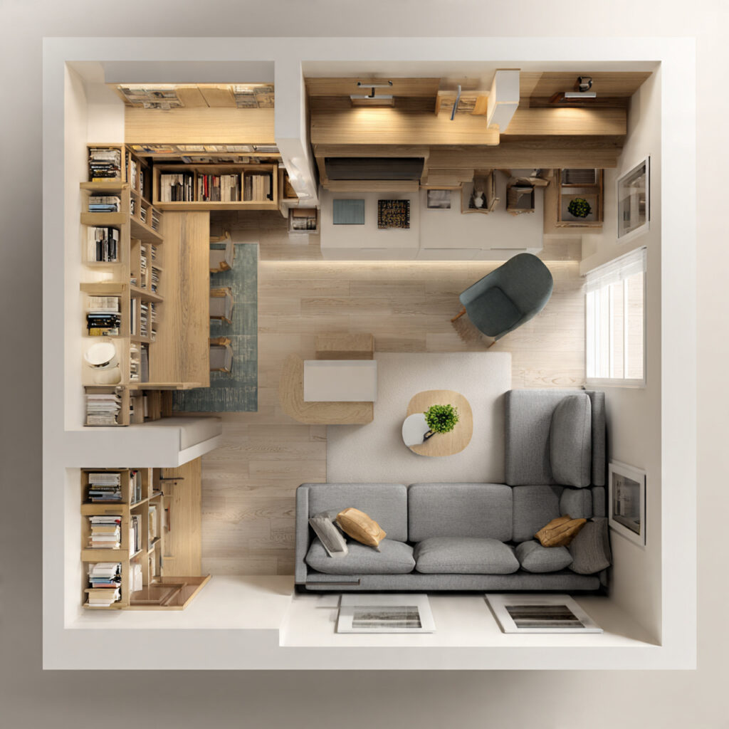 30 Small Apartment Living Room Ideas 2026 to Transform Small Spaces 21 Space-Optimized Living Room Ideas