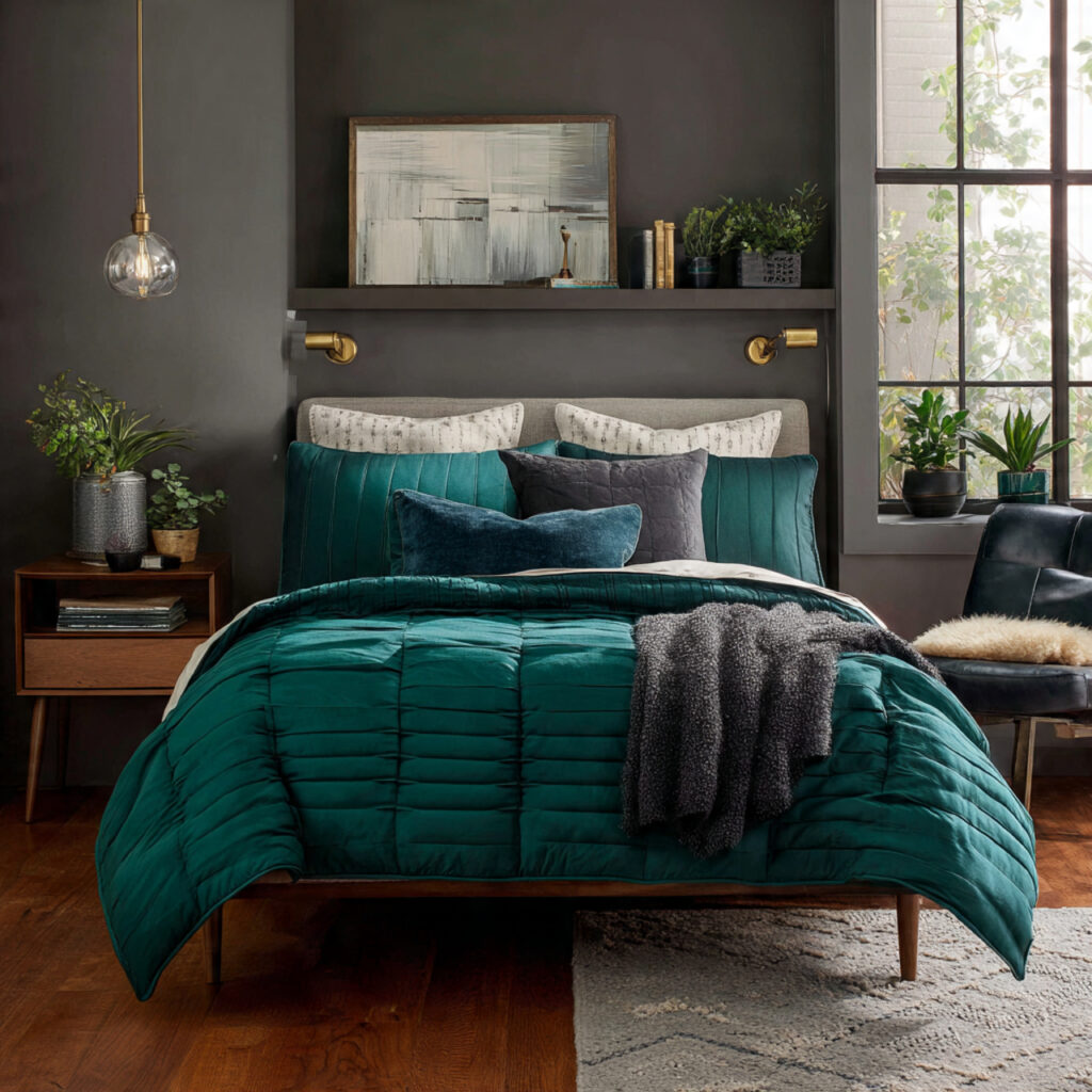 Bold color statement comforter ideas