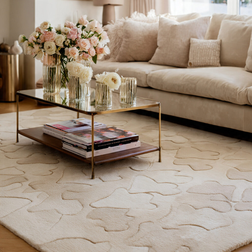 Heart Patterned Throw Rugs