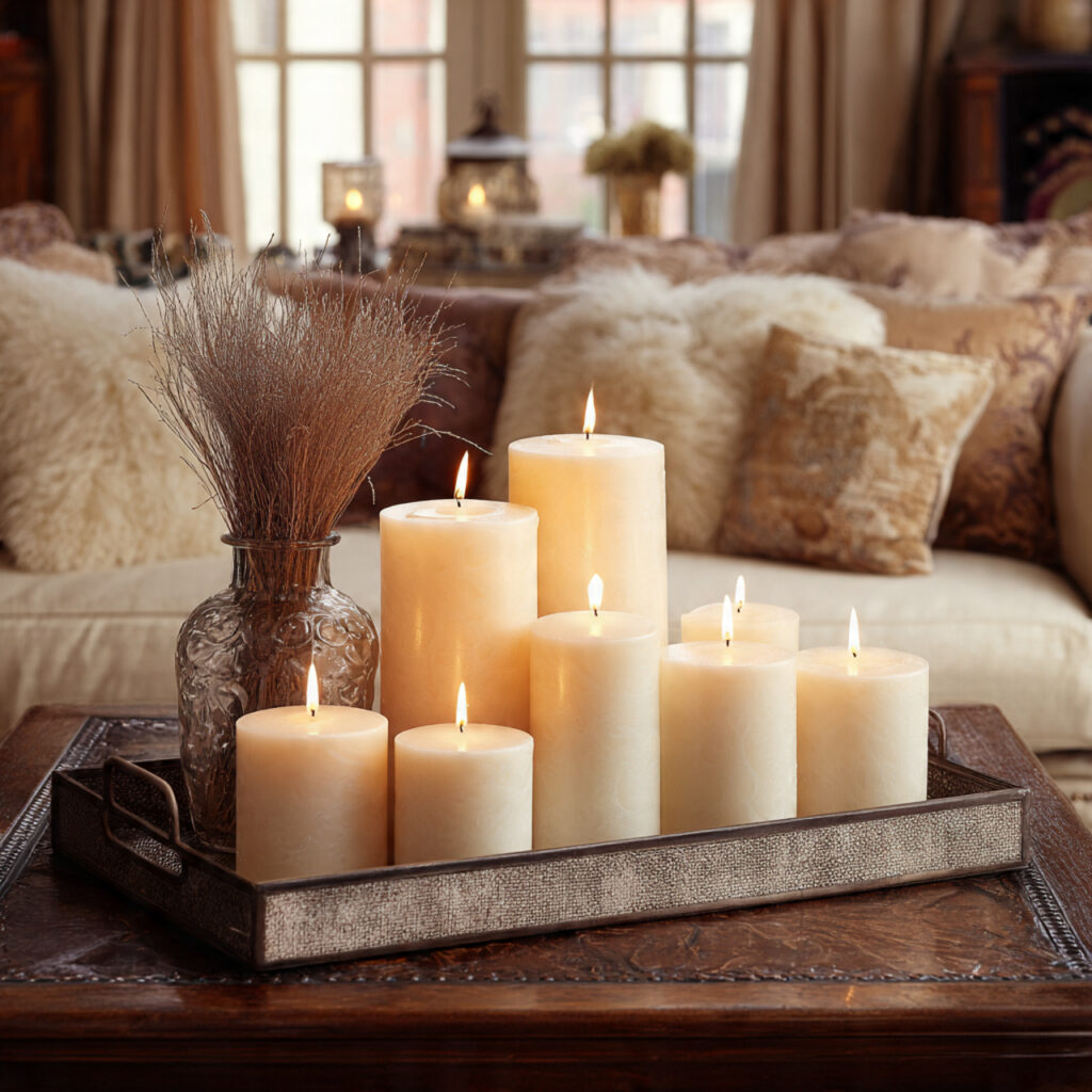 Warm Vanilla Scented Candles