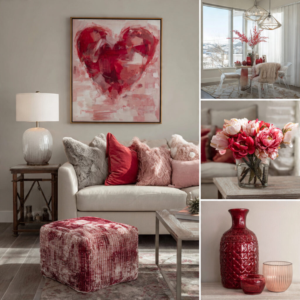 Valentines Pink and Red Decor Ideas