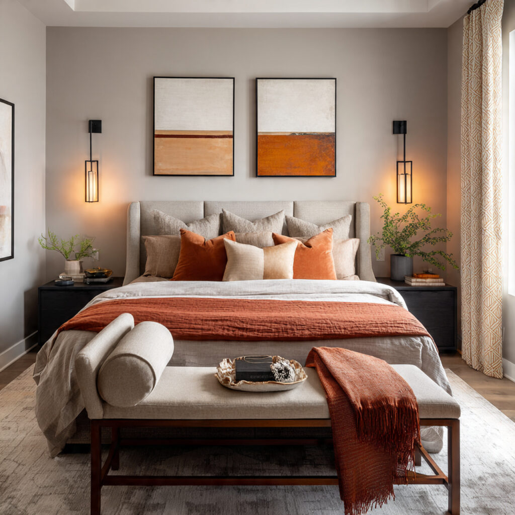 End-of-bed bedroom bench ideas