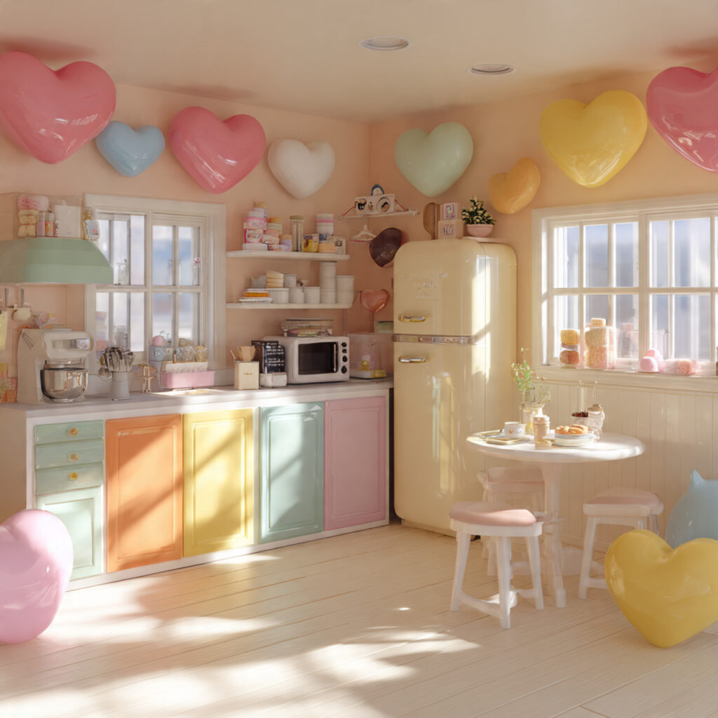 Whimsical Valentine Kitchen Decor Ideas