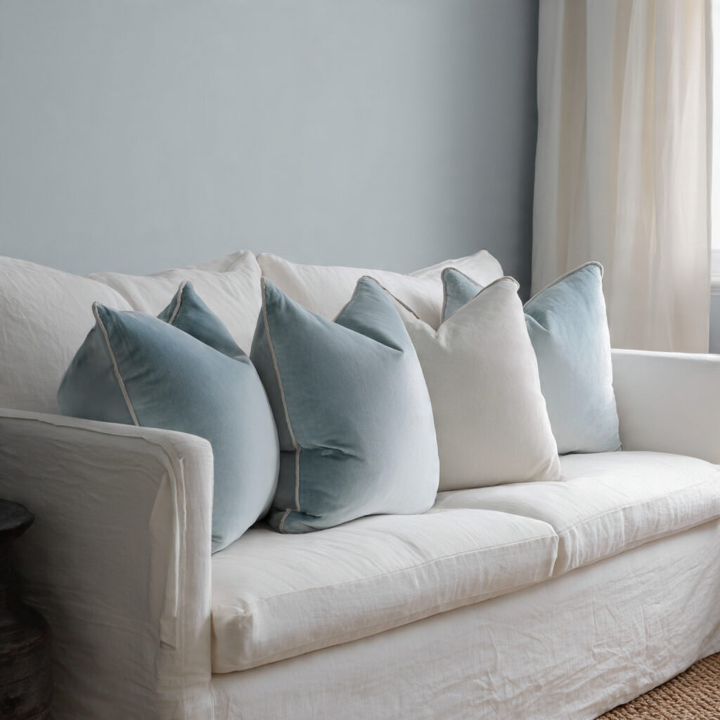 Pale Blue Throw Pillows