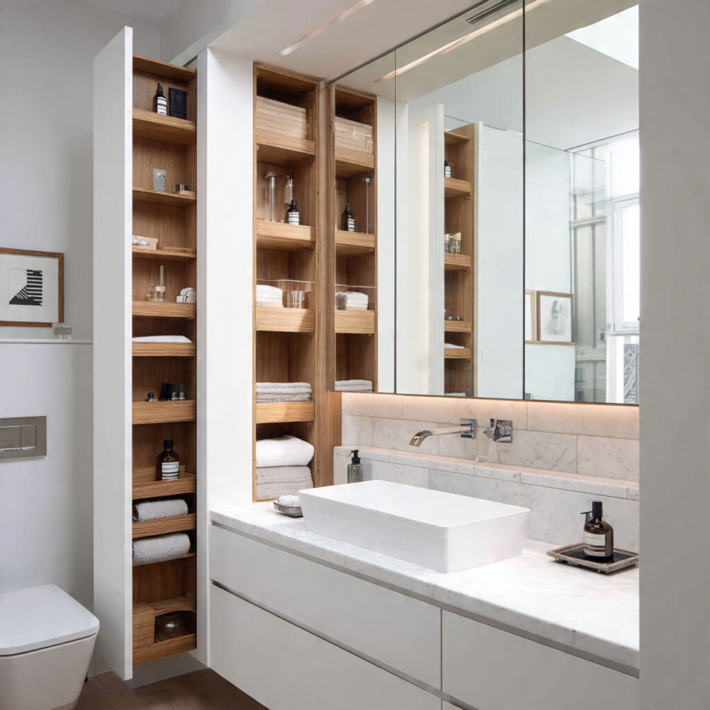 30 Bathroom Organizer Ideas 2026 That Make Small & Modern Bathrooms Shine 14 Hidden Storage Bathroom Organizer Ideas