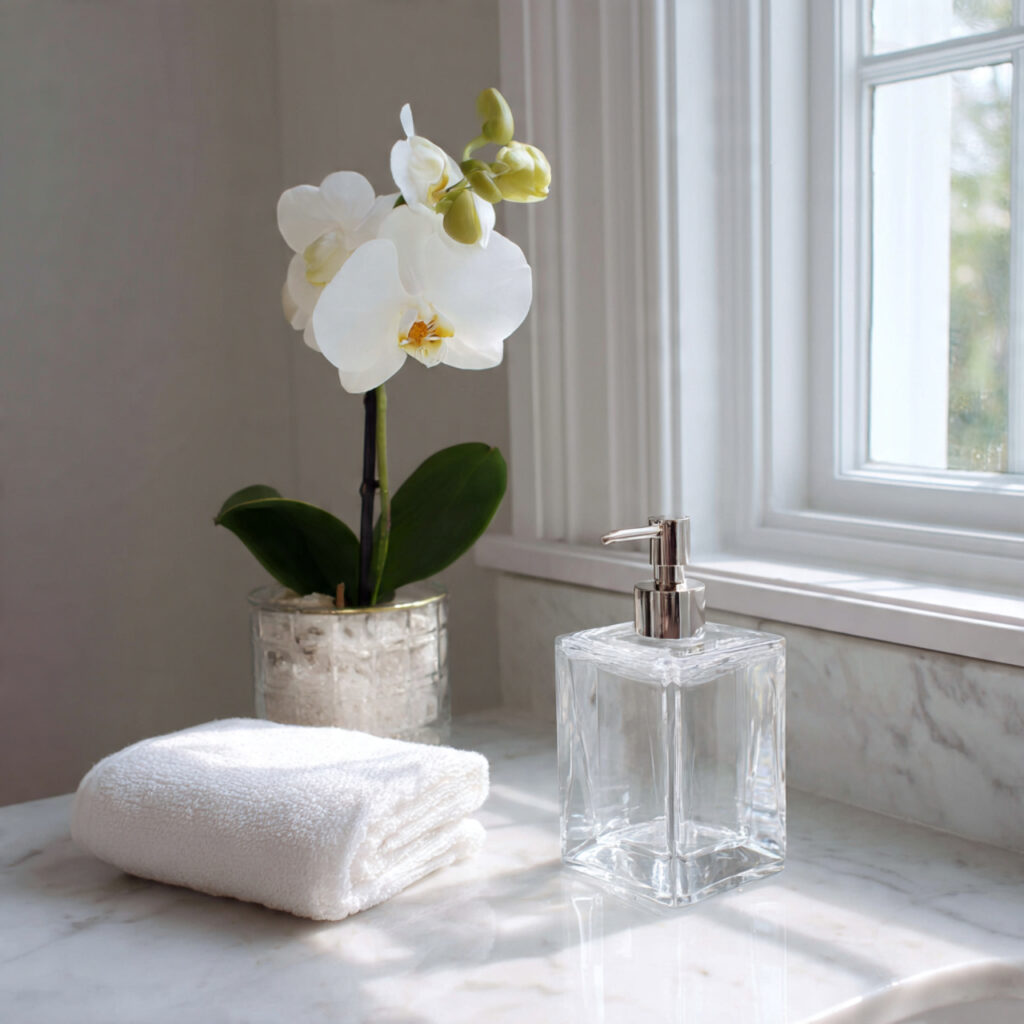 29 Fresh Spring Bathroom Decor Ideas to Try Now 19 Minimalist Countertop Styling Ideas