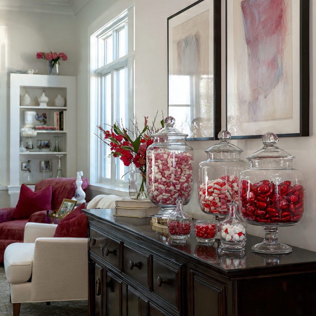 Decorative Glass Candy Jars