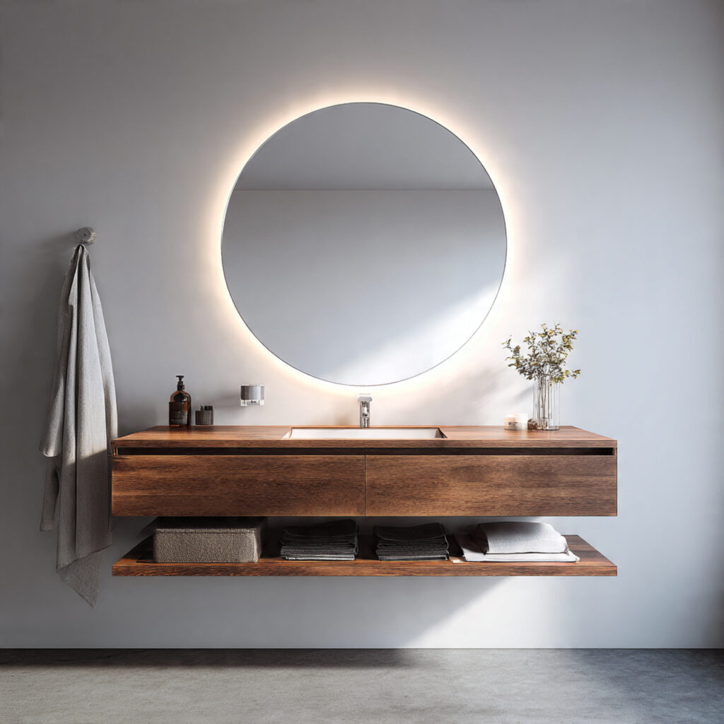 Minimalist Floating Vanities