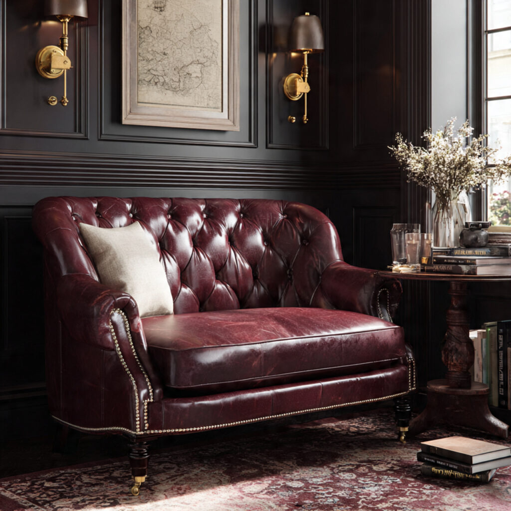 Padded Leather Settees