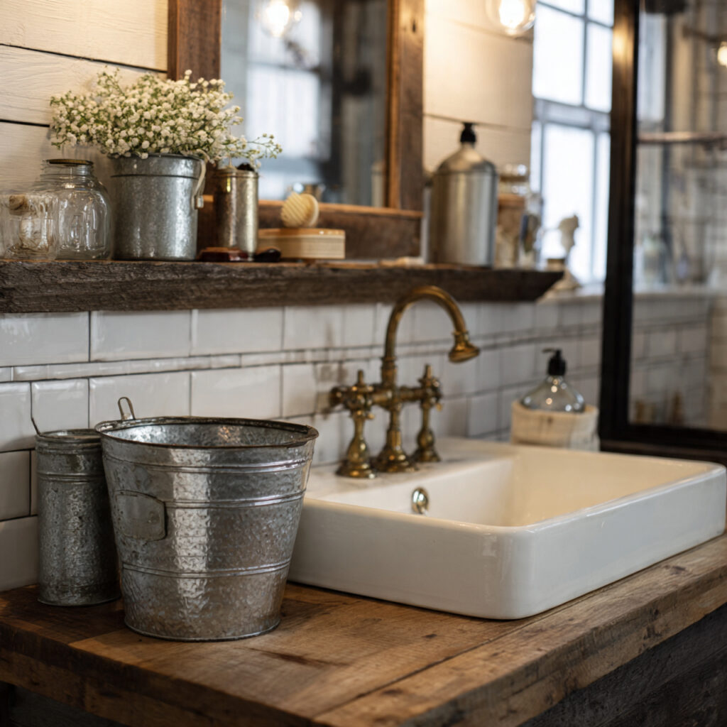 29 Fresh Spring Bathroom Decor Ideas to Try Now 18 Farmhouse Style Accessory Ideas