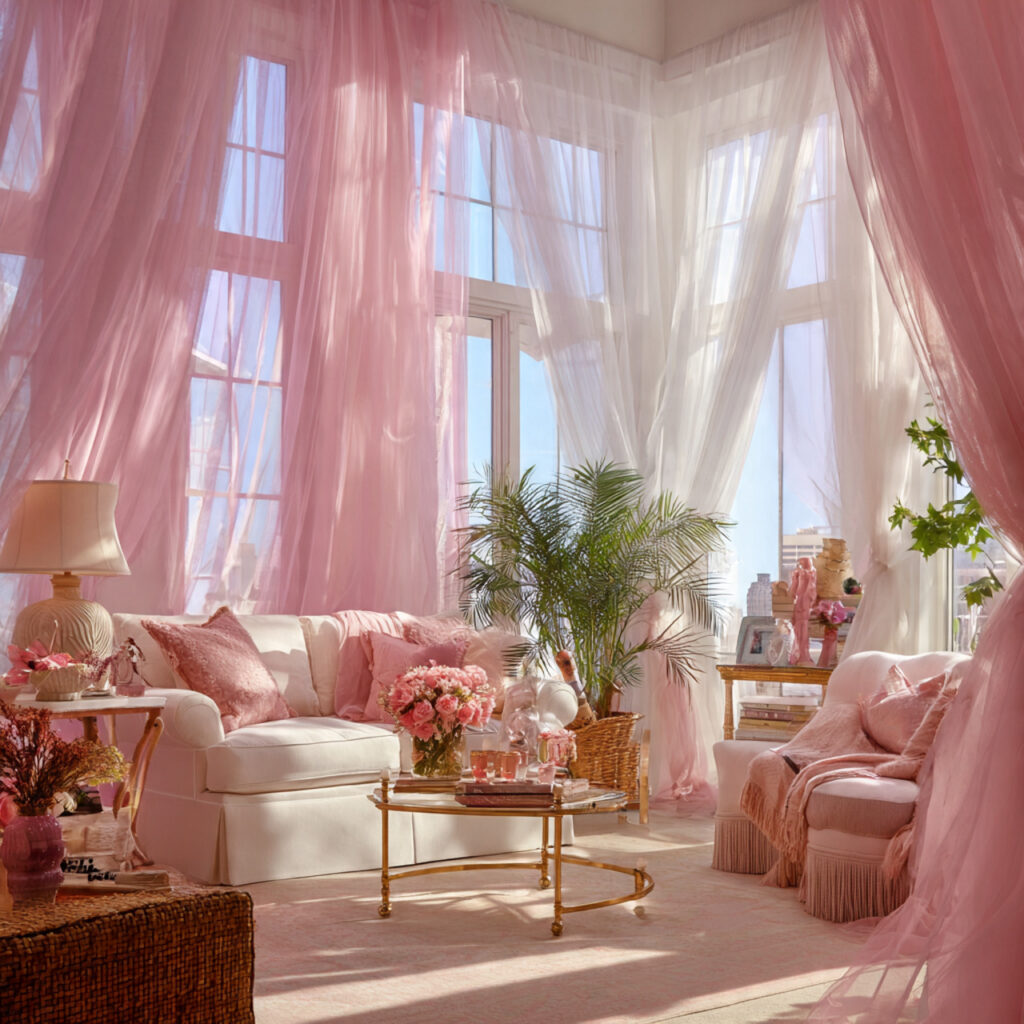 Romantic Tulle Window Drapes