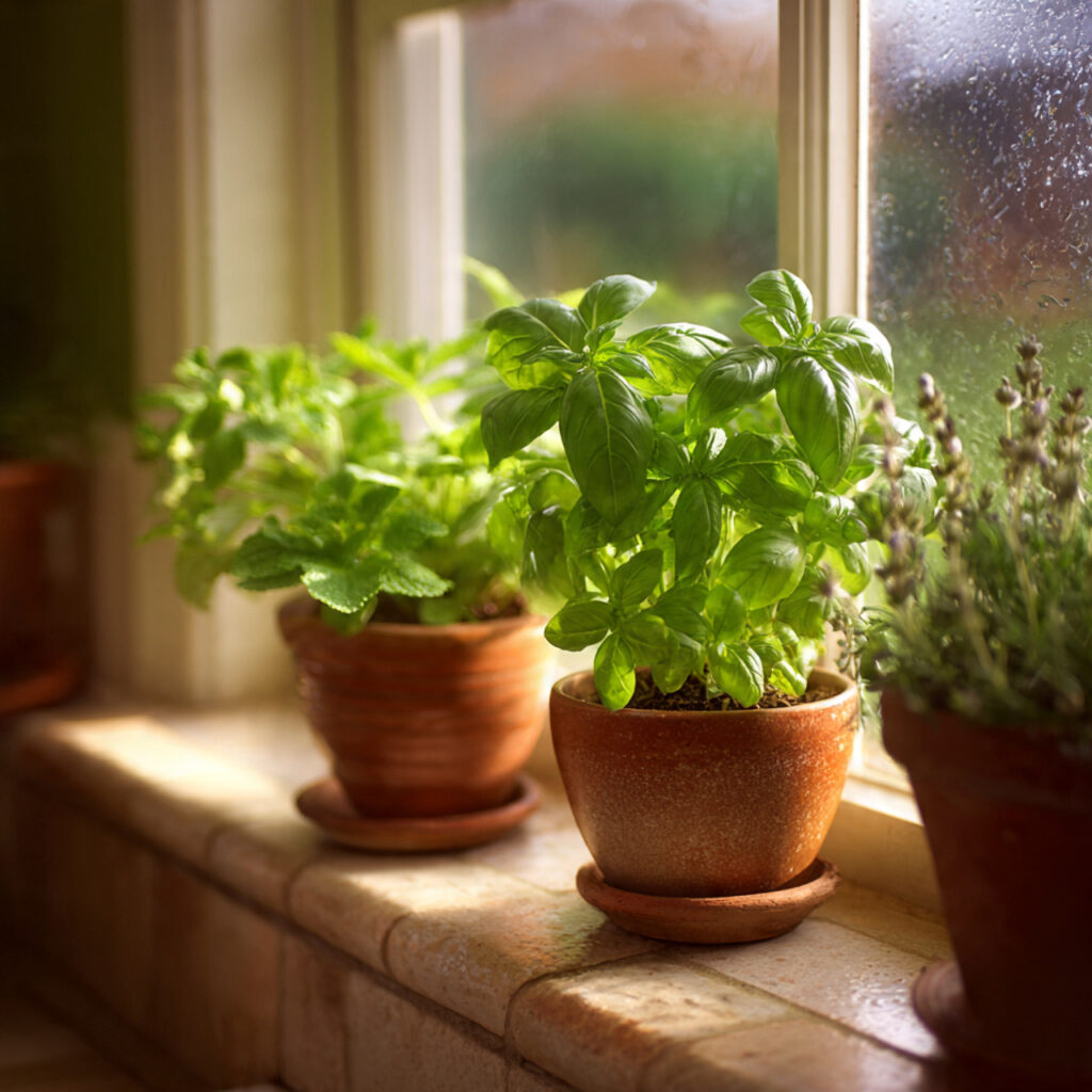 29 Fresh Spring Bathroom Decor Ideas to Try Now 30 sunny bathroom windowsill with small terracotta pots