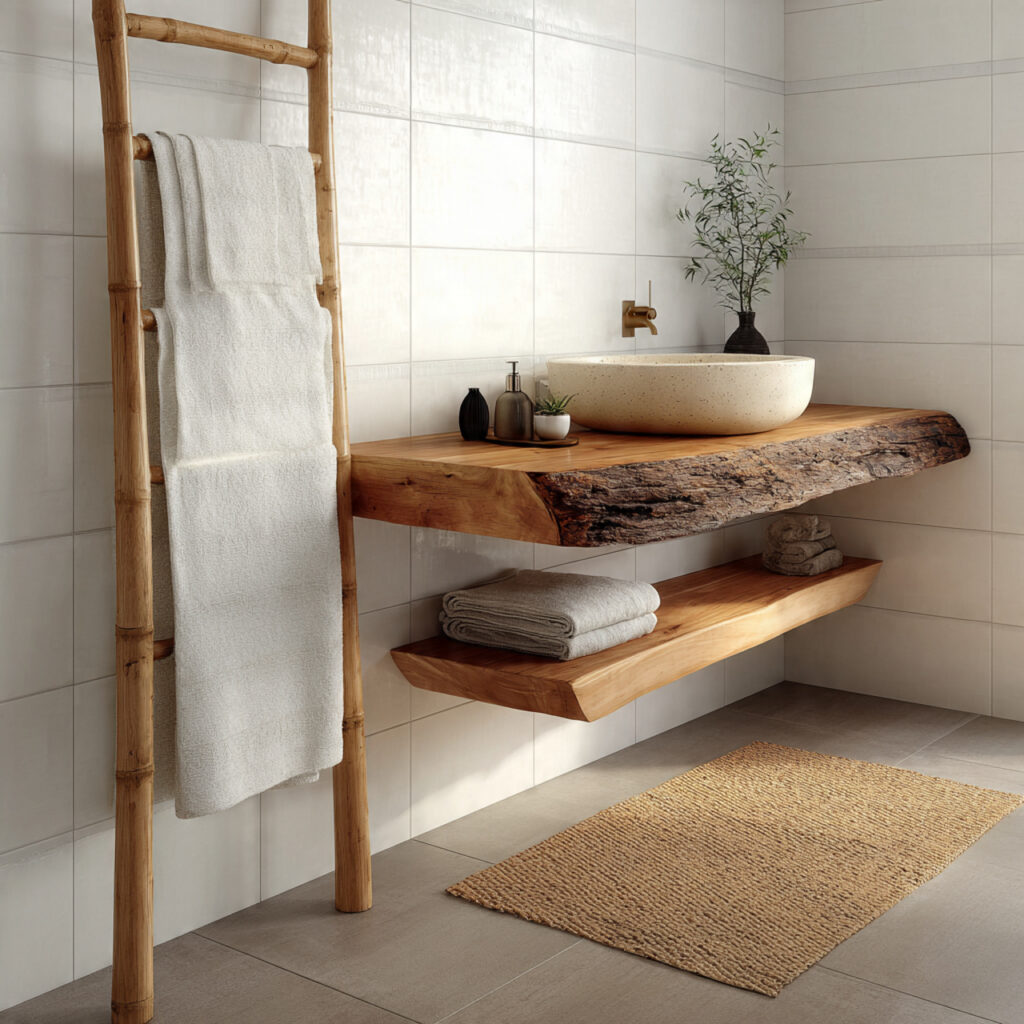 29 Fresh Spring Bathroom Decor Ideas to Try Now 11 Natural Wood Element Ideas