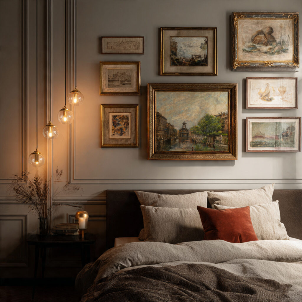 Bedroom Wall Decor Ideas 2026 That Transform Any Bedroom 14 Vintage Inspired Bedroom Wall Decor Ideas