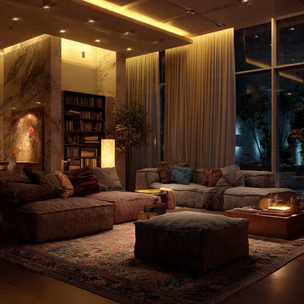 Contemporary Living Room Cozy Ideas