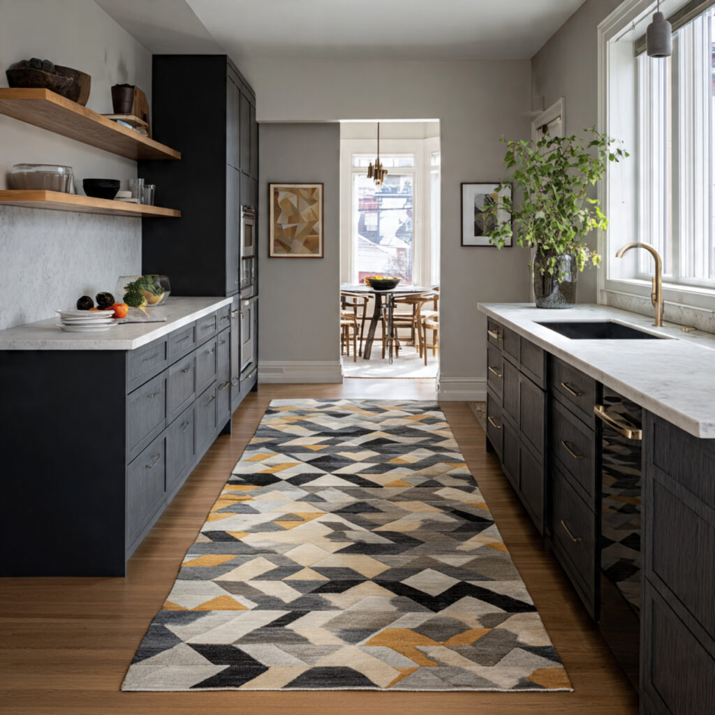 Geometric Kitchen Rugs Ideas