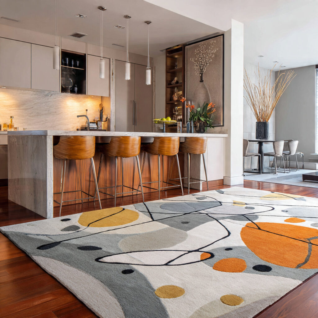 Abstract Kitchen Rugs Ideas