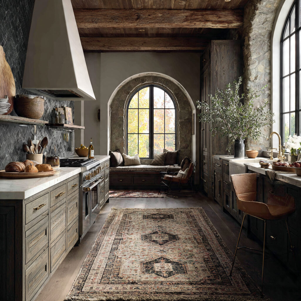 Layered Kitchen Rugs Ideas