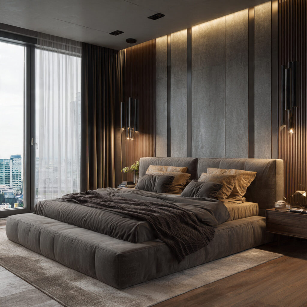 Modern Luxury Bedroom Blackout Curtain Ideas