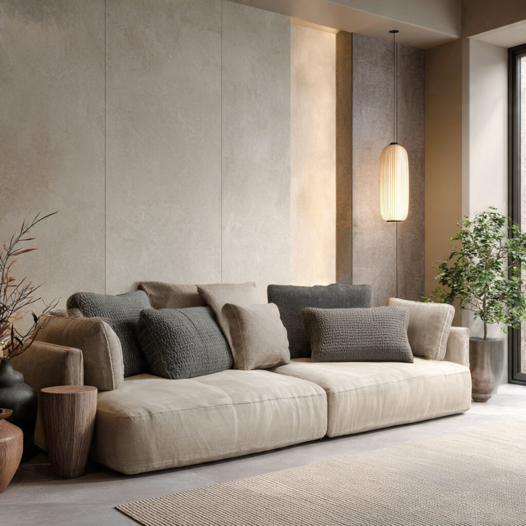Neutral-Tone Minimalist Sofa Ideas