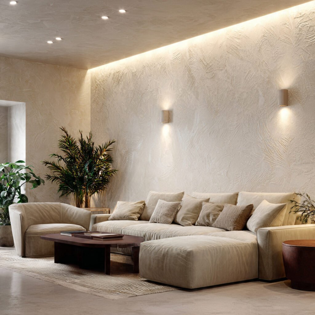 Textured Wall Living Room Makeover Ideas