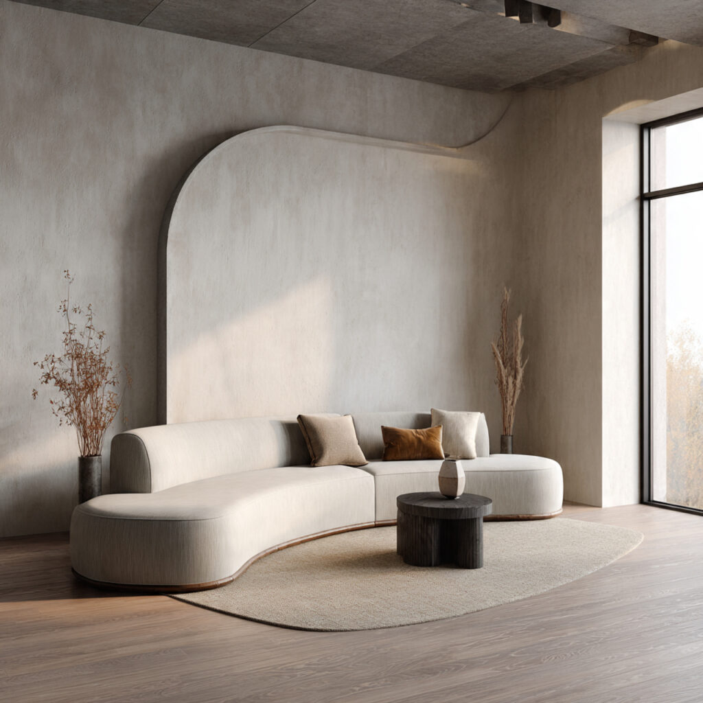 Curved Modern Minimalist Sofa Ideas