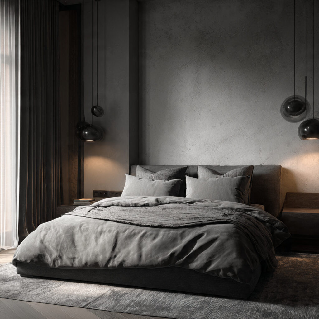 Bedroom Wall Decor Ideas 2026 That Transform Any Bedroom 26 Monochrome Bedroom Wall Decor Ideas 2026