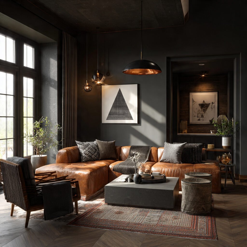 Moody Contemporary Living Room Ideas