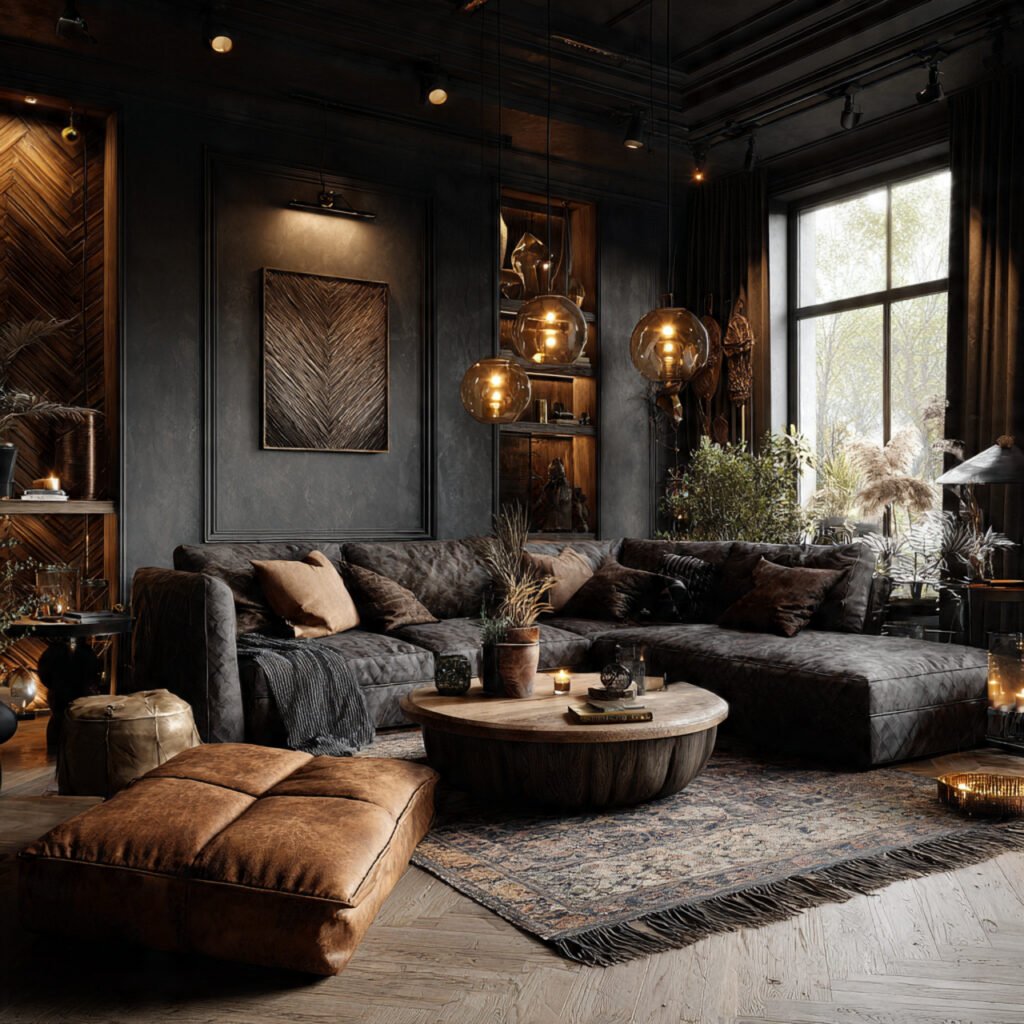 Moody Living Room Makeover Ideas