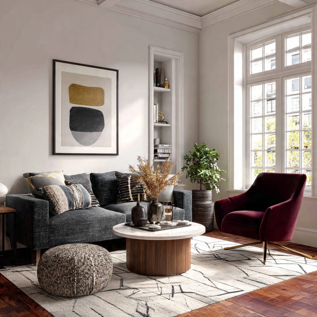 Bold Accent Living Room Makeover Ideas