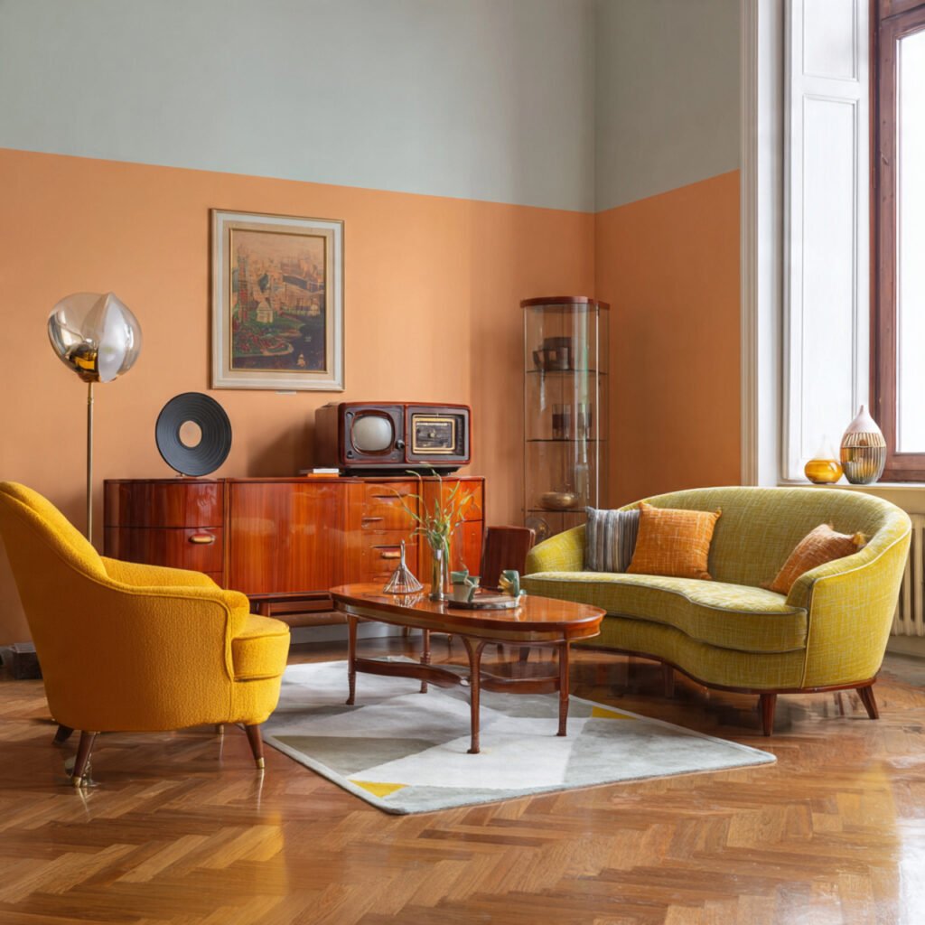 Retro-Inspired Living Room Makeover Ideas