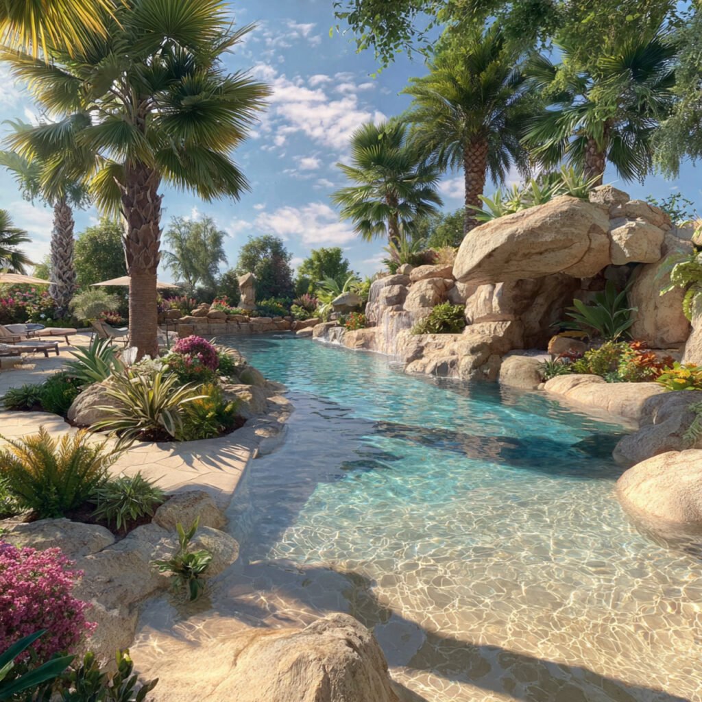 Beach Entry Pool Ideas