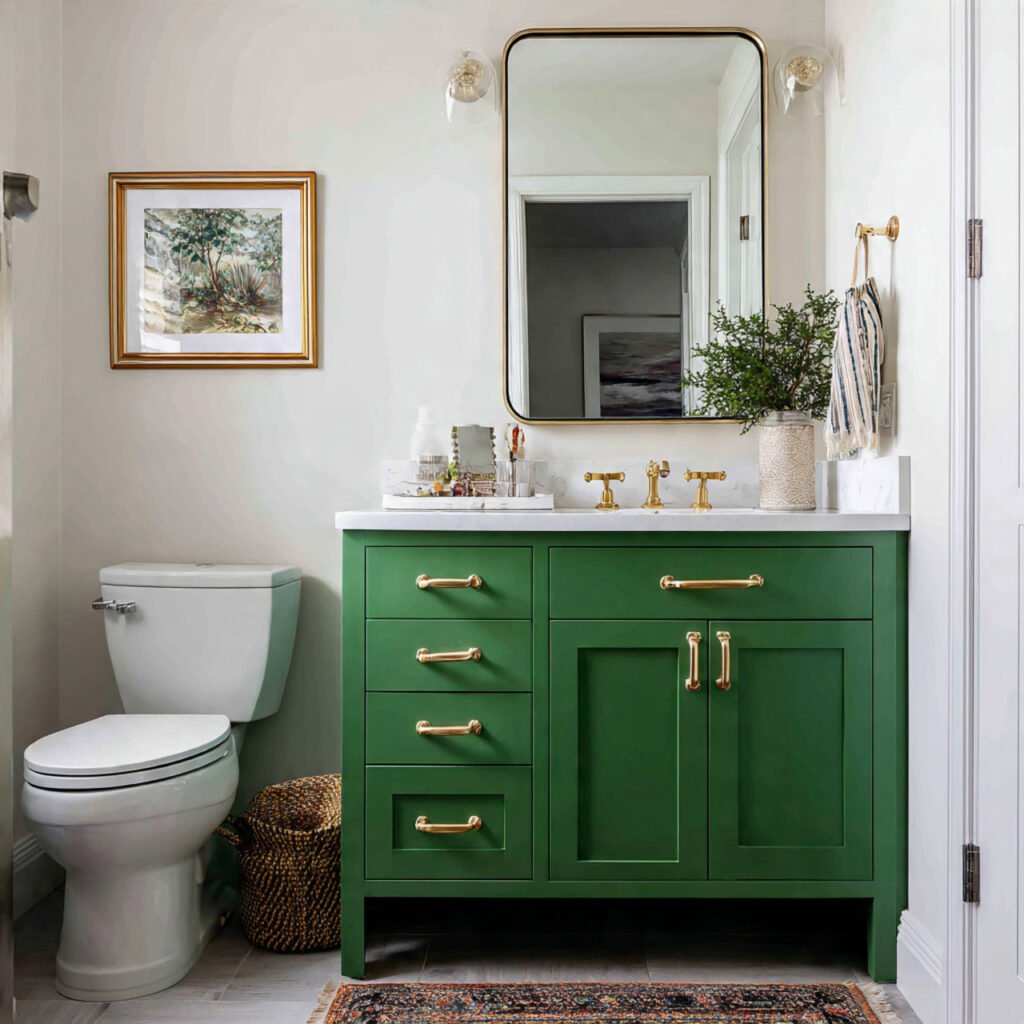 Green Vanity Bathroom Ideas