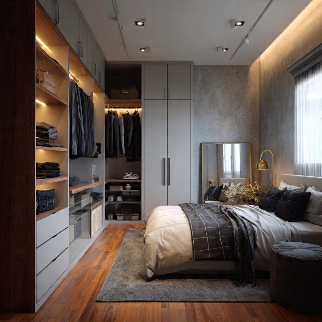 36 Stunning Bedroom Makeover Ideas 2026 for Modern Homes 32 Bedroom Makeover Ideas with Customized Closets