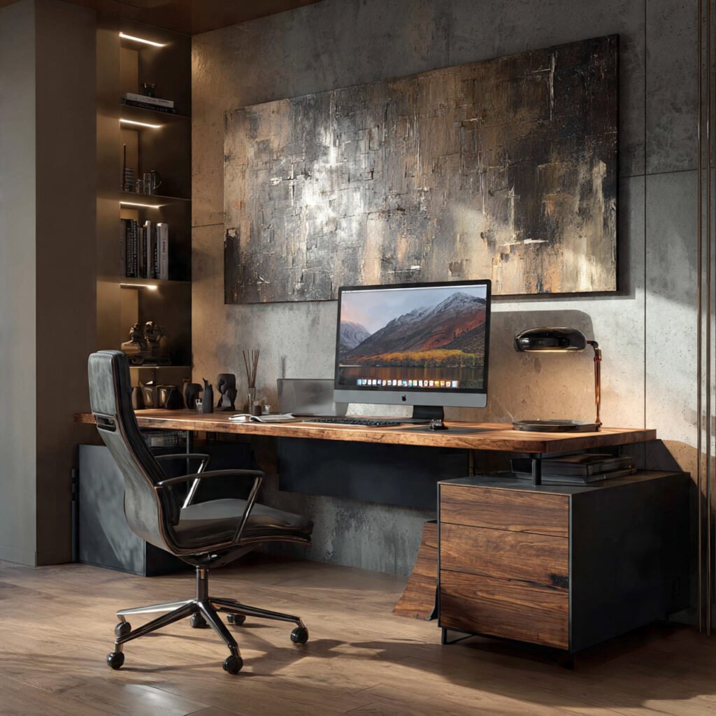 30 Aesthetic Home Office Desk Setup Ideas for Productivity 3 Modern Home Office Desk Setup Ideas
