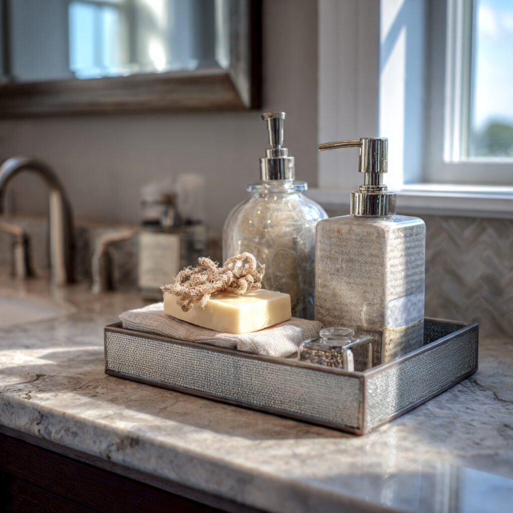 Vanity Counter Organization Ideas