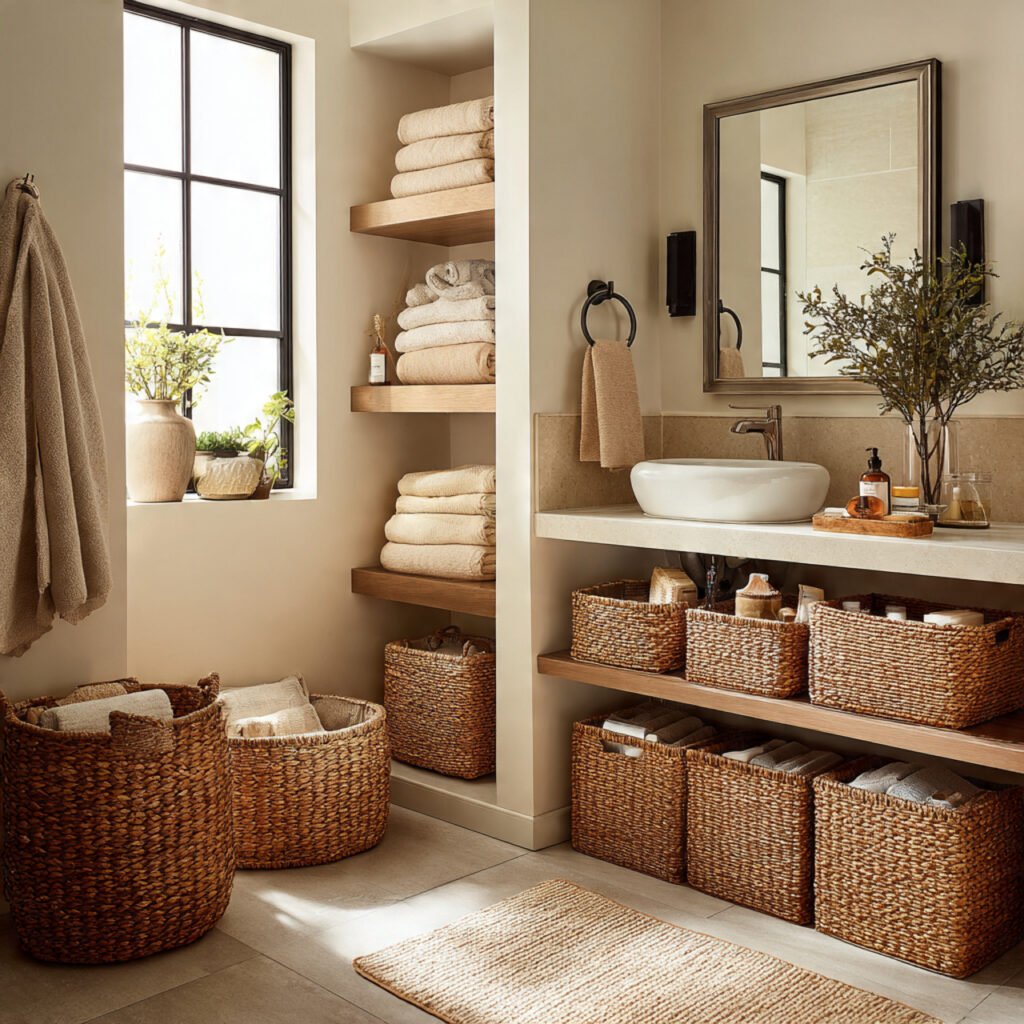 Bathroom Basket Storage Ideas