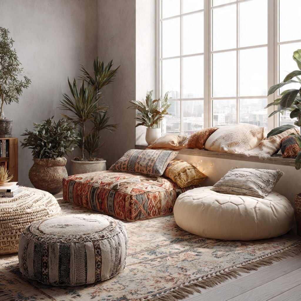 Floor Cushion Seating Ideas